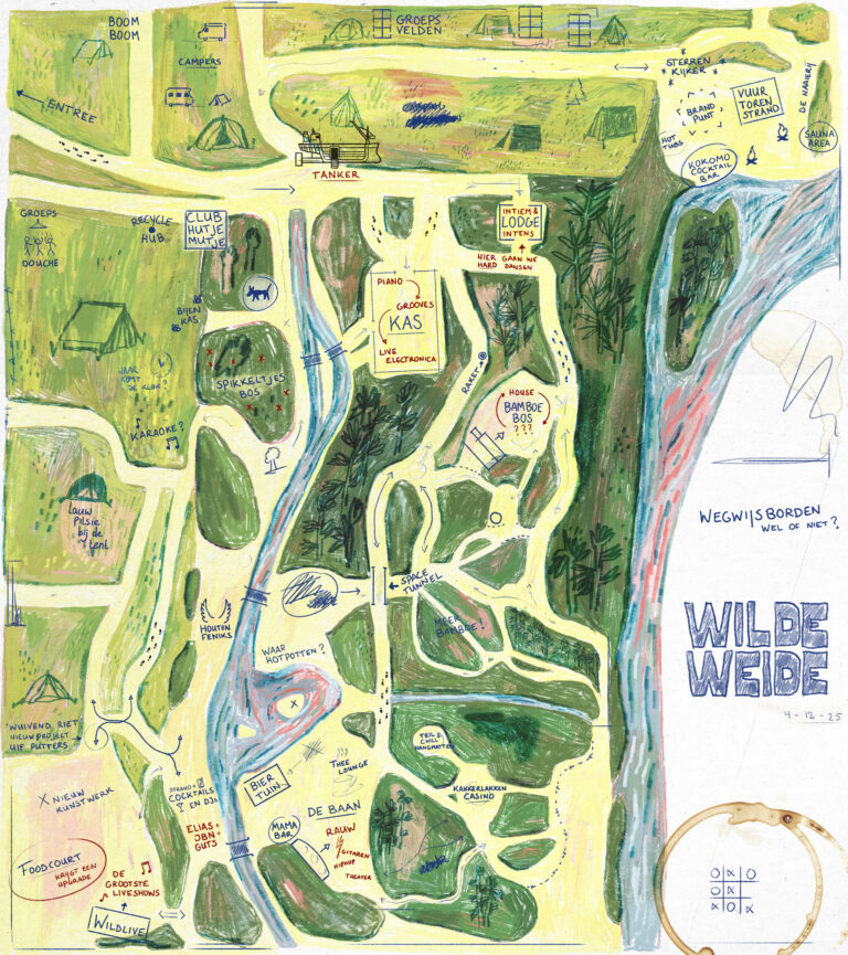 Wilde Weide Festival - Ww26 kladversie plattegrond